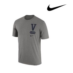 Nike NWT Men’s Villanova Wildcats Letterman Tri-Blend Short Sleeve T-Shirt Grey